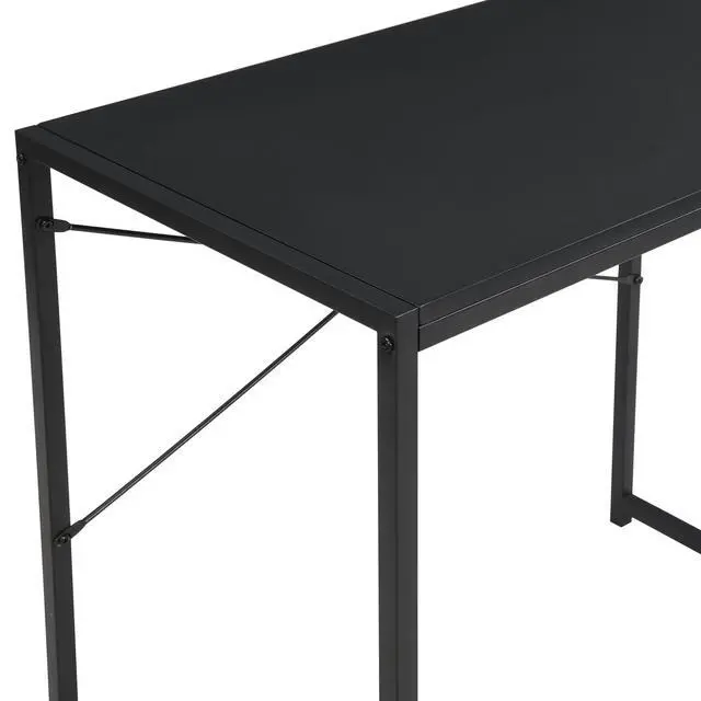 Alt view image 5 of 6 - 30 Inch Small Rectangular Computer Desk, Black | Home, Office, Study