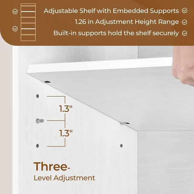 Alt view image 5 of 6 - 7-Tier Open Bookcase and Bookshelf, Modern Simple Floor Standing Display Storage Shelves with Top Open Compartment for Home Office, Study, Living Room - White