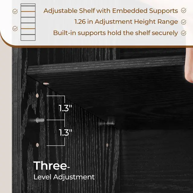 Alt view image 5 of 6 - 7-Tier Open Bookcase and Bookshelf, Modern Simple Floor Standing Display Storage Shelves with Top Open Compartment for Home Office, Study, Living Room - Black