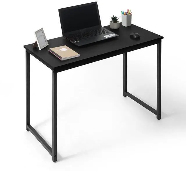 Main image of 40 Inch Small Computer Desk for Home Office, Gaming & Small Spaces - Compact Black Writing Desk, Easy Assembly, 220 lbs, P2 Board