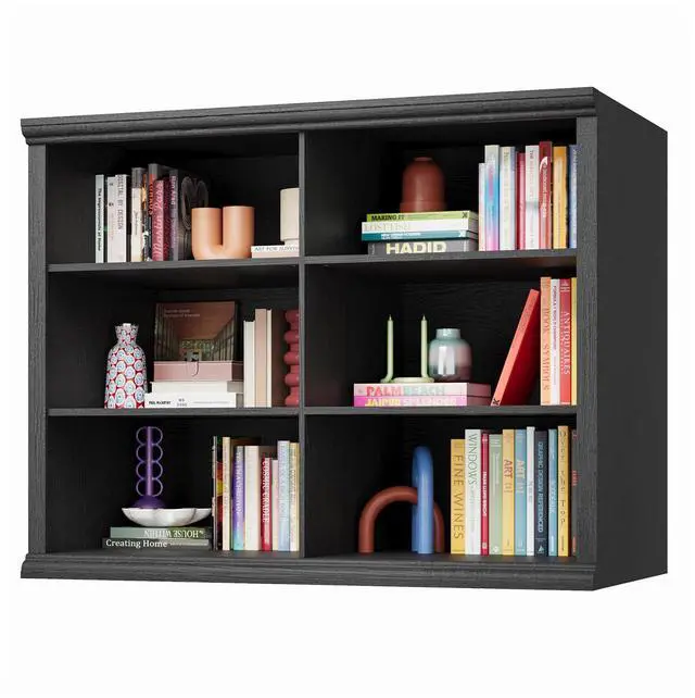 Alt view image 6 of 6 - 47.2" Wide Bookcase, 3-Tier Bookshelf Open Storage, 37" Tall Floor Standing Indoor Furniture, Book Cases for Home School Library Office Bedroom, Black