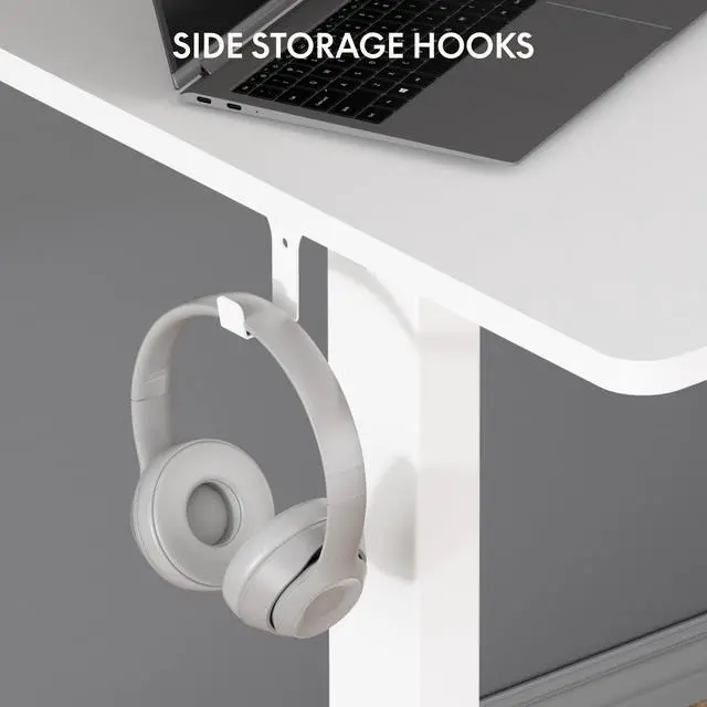 Alt view image 5 of 6 - EN1 Height Adjustable Standing Desk Frame with Memory Controller, Electric Sit Stand Desk Base for Home and Office (White Frame Only)