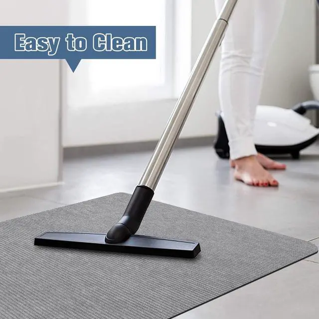 Alt view image 6 of 6 - 2 Pack Office Chair Mat for Hardwood Floor, 55"x35" Computer Chair Floor Mat, Desk Chair Mat, Large Rubber Anti-Slip Floor Protector for Home Office Light Grey (Folding Packaging)