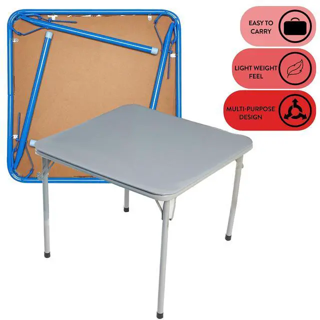 Alt view image 4 of 6 - 5Piece Table & Chair Set, Blue, 5 Piece