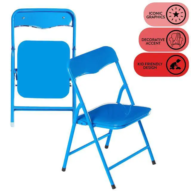 Alt view image 5 of 6 - 5Piece Table & Chair Set, Blue, 5 Piece