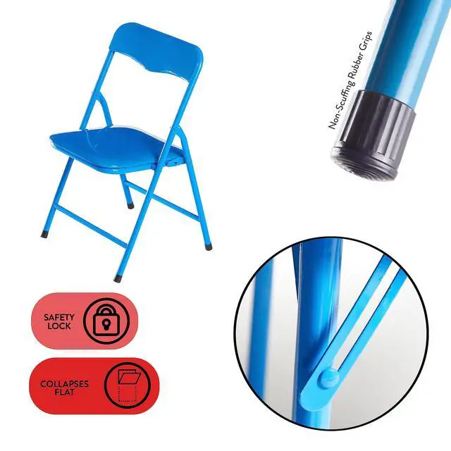 Alt view image 6 of 6 - 5Piece Table & Chair Set, Blue, 5 Piece
