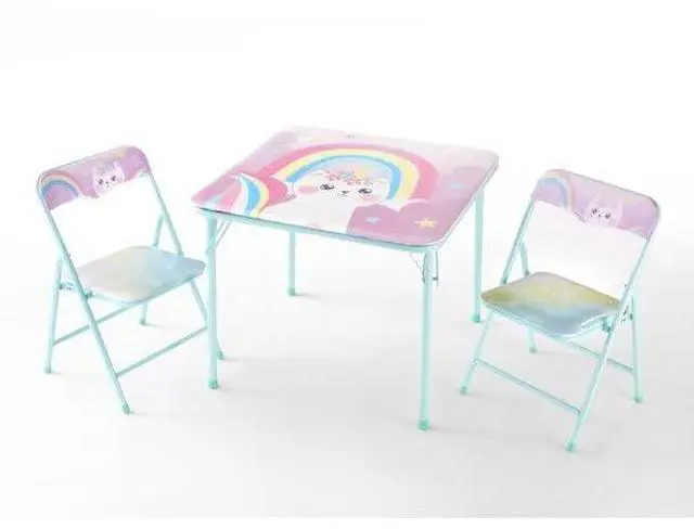 Main image of Caticorn 3 Piece Table and Chair Set, Multicolor