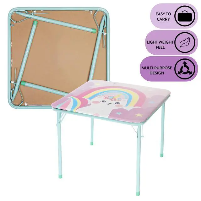 Alt view image 4 of 6 - Caticorn 3 Piece Table and Chair Set, Multicolor