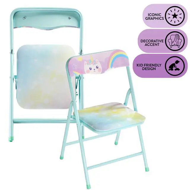 Alt view image 5 of 6 - Caticorn 3 Piece Table and Chair Set, Multicolor