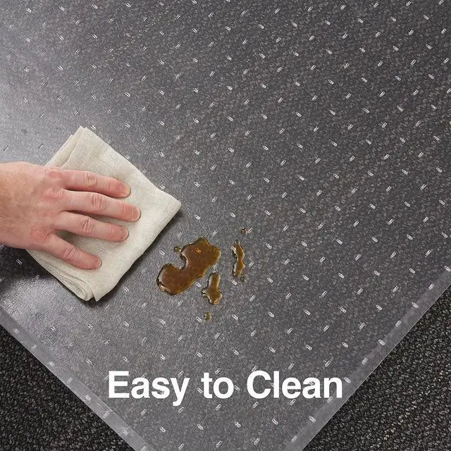 Alt view image 4 of 6 - ® Carpet Chair Mat, 45" x 53'', Medium-Pile, Clear (28592)