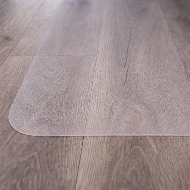 Alt view image 3 of 6 - Heavy Duty Polycarbonate Office Chair Mat for Hardwood Floors 36" x 48", Transparent Hard Floor Protector, Rectangular, Shipped Flat, No Unrolling, Multiple Sizes