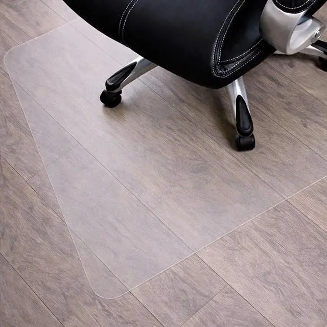 Alt view image 6 of 6 - Heavy Duty Polycarbonate Office Chair Mat for Hardwood Floors 36" x 48", Transparent Hard Floor Protector, Rectangular, Shipped Flat, No Unrolling, Multiple Sizes