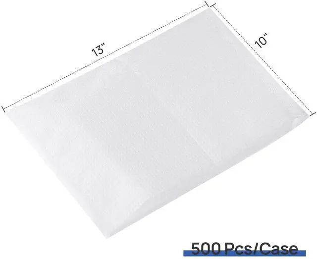 Alt view image 3 of 6 - 500Pcs Dental Headrest Covers Paper Disposable Chair Sleeves Protector, 10"x13", White