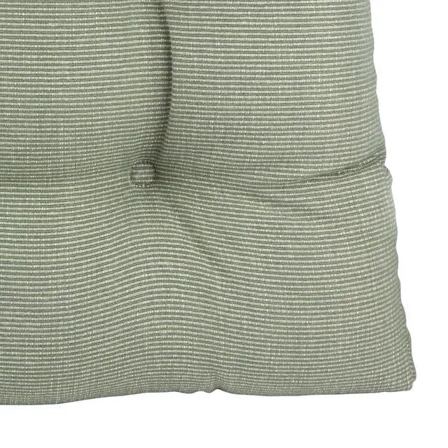 Alt view image 4 of 5 - Saturn Non-Slip Seat Cushion, Assembled in The USA, Button-Tufted Pillow for Dining, Office, or Rocking Chair, Durable Fabric Cover, 18" x 20" x 3", Set of 2, Celadon