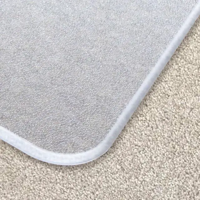Alt view image 2 of 6 - Extra Thick Heavy Duty Polycarbonate Office Chair Mat & Floor Protector for Plush, High Pile & All Carpeted Floors & Hardwood Flooring, Clear Rectangular Chair Mat 35 x 47 x 1/5 Thick