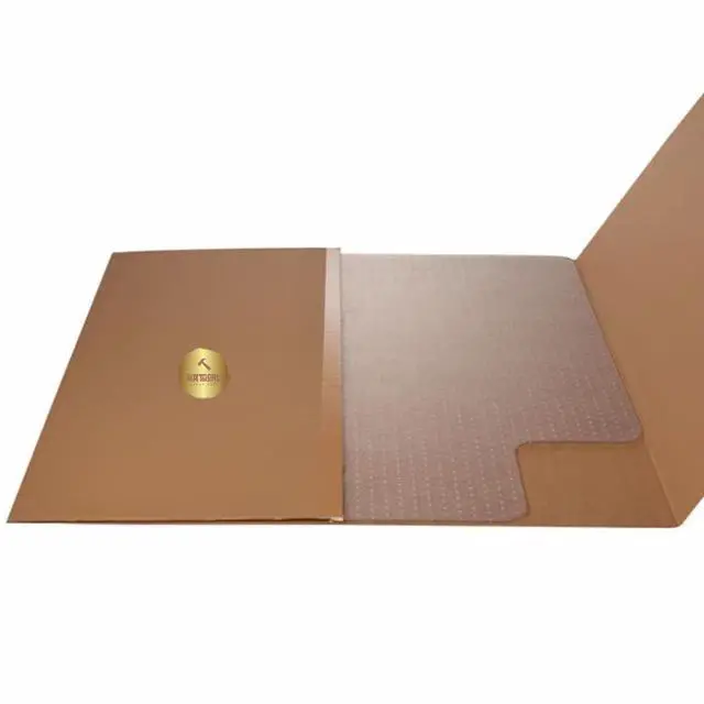 Alt view image 5 of 6 - Low and Medium Pile Carpet Office Mat Chair Mat | Traditional Lip (45" x 53")