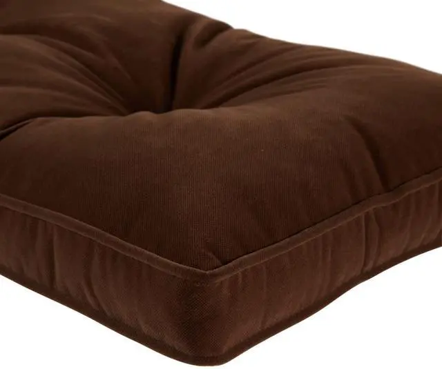Alt view image 4 of 6 - Hyatt Microfiber Kitchen Nook Cushion Set, 4 Piece Assortment, Mocha