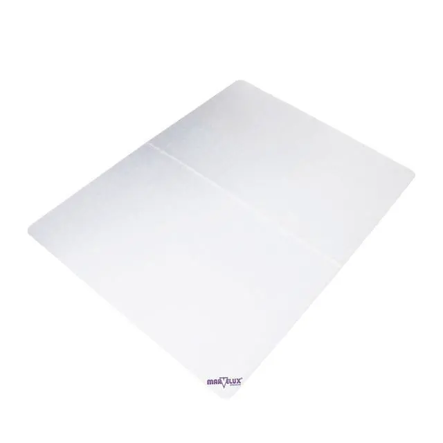 Alt view image 6 of 6 - Polypropylene Foldable Chair Mat for Low Pile Carpets and Carpet Tiles (up to 1/4" Thick), 46" x 57" White Office Carpet Protector, Rectangular, Eco-Friendly, Multiple Sizes