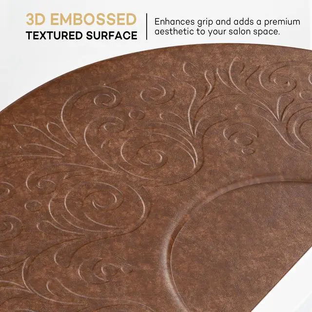 Alt view image 5 of 6 - 5/8'' Thick Salon Anti Fatigue Mat for Hairstylist Standing, 3'x5' Barber Floor Matt Under Styling Chair, Salon Chair Mat, Anti-Slip Easy Cleaning