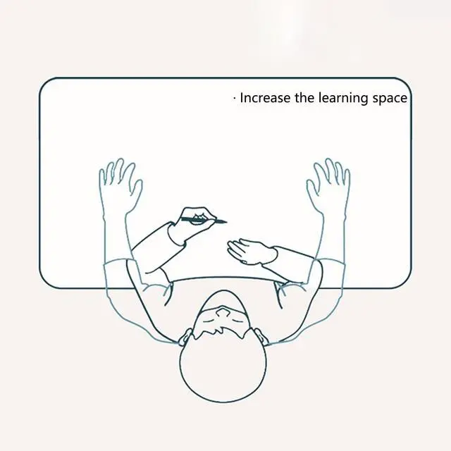 Alt view image 5 of 6 - Kids Table and Chair Set Height-Adjustable Table and Chairs for Toddlers 3-15 Years Ergonomic Children's Study Table Chair Kids Desk with Drawers & Footrest for Girls Boys (Blue)