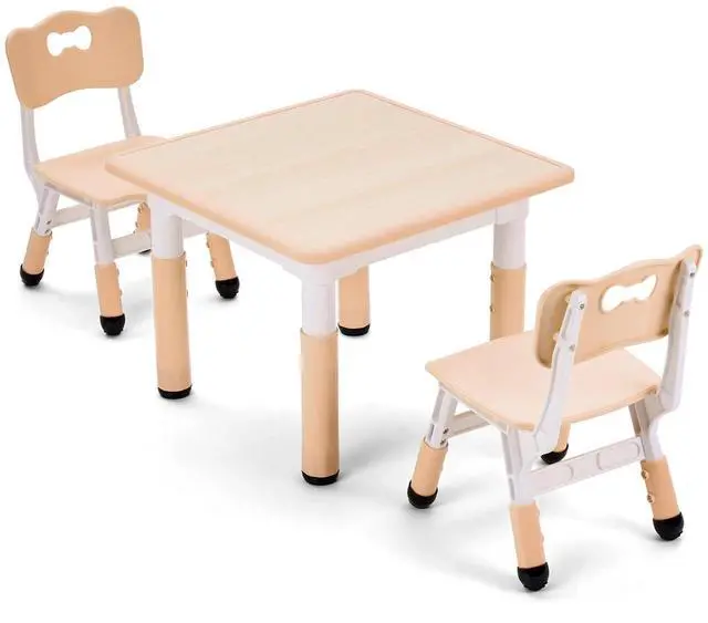Main image of Kids Table and Chair Set, Height Adjustable Toddler Table and Chair Set, Graffiti Desktop Multi-Activity Desk, Ideal for Kids 2-8, Classrooms/Daycares/Homes