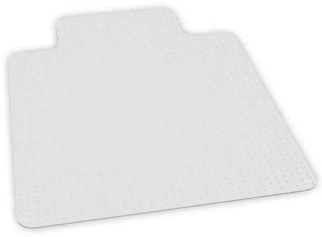 Alt view image 6 of 6 - Chair Mat for Low Pile Carpet- Rectangle with Lip, Vinyl 36" x 48", Clear (128053)