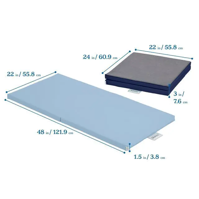 Alt view image 2 of 6 - SoftZone Folding Rainbow Rest Mats, Sleeping Pad, Earthtone, 5-Piece