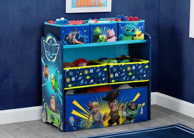 Alt view image 3 of 6 - Kids Table and Chair Set with Storage (2 Chairs Included) Plus Design and Store 6-Bin Toy Storage Organizer - Arts & Crafts, Homeschooling, Homework & More, Disney/Pixar Toy Story 4