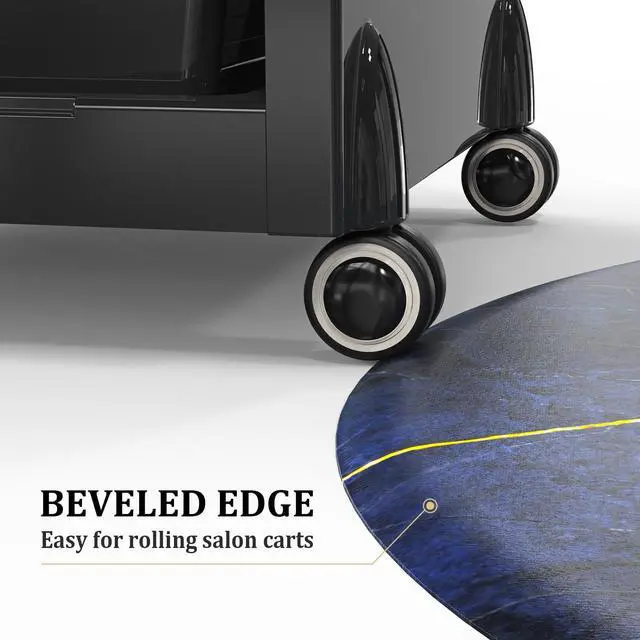 Alt view image 5 of 6 - Barber Standing Mat Anti Fatigue 3'x5'x5/8 Thick, Salon Chair Floor Mat for Hairstylist Barbershop Hairdressing Beauty Spa Esthetician Supplies