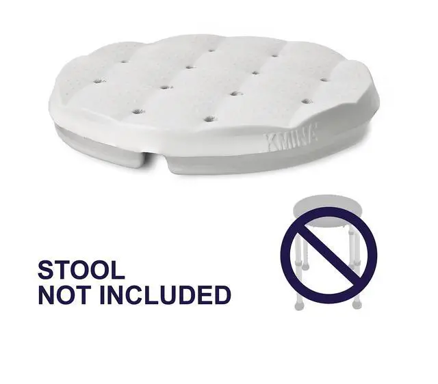 Alt view image 3 of 6 - Cushion for Shower Chair Round 13 Inch, Waterproof Foam Bath Seat Cushion, Kneeling Pads for Gardening, Patented, Made in Europe