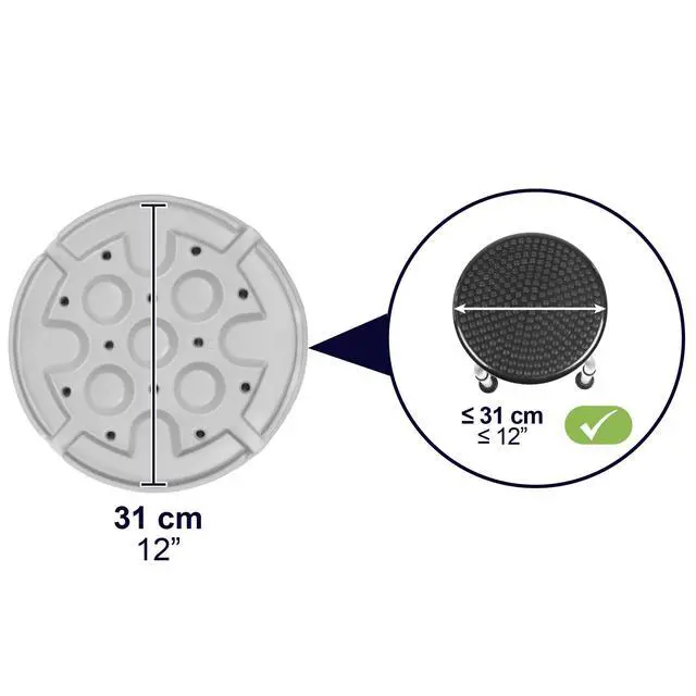 Alt view image 4 of 6 - Cushion for Shower Chair Round 13 Inch, Waterproof Foam Bath Seat Cushion, Kneeling Pads for Gardening, Patented, Made in Europe