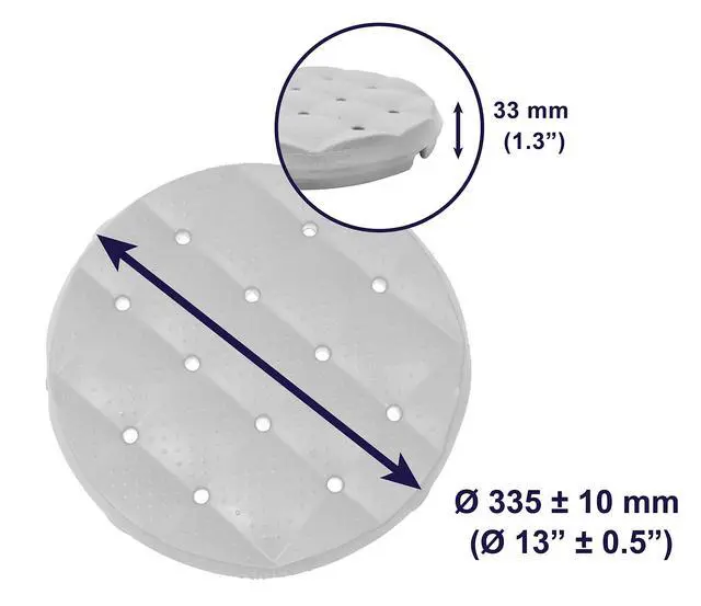 Alt view image 5 of 6 - Cushion for Shower Chair Round 13 Inch, Waterproof Foam Bath Seat Cushion, Kneeling Pads for Gardening, Patented, Made in Europe