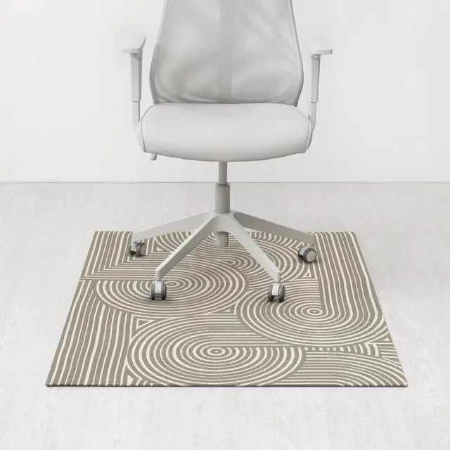 Main image of Rug'd Office Chair Mat for Carpet & Hardwood Floor - Jacquard Woven, Anti-Slip Backing, Low Pile, Floor Protector Desk Chair Mat, Office Rugs for Rolling Chairs (Helsinki - 36" x 48")