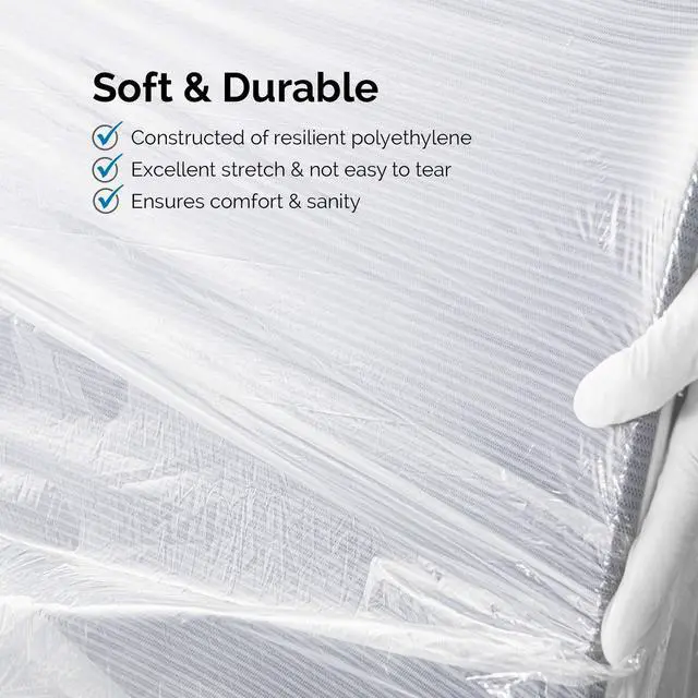 Alt view image 6 of 6 - 675 PCS Dental Half Chair Cover, Box of 3, 24" x 27.5" Disposable Clear Plastic Sleeve Protector