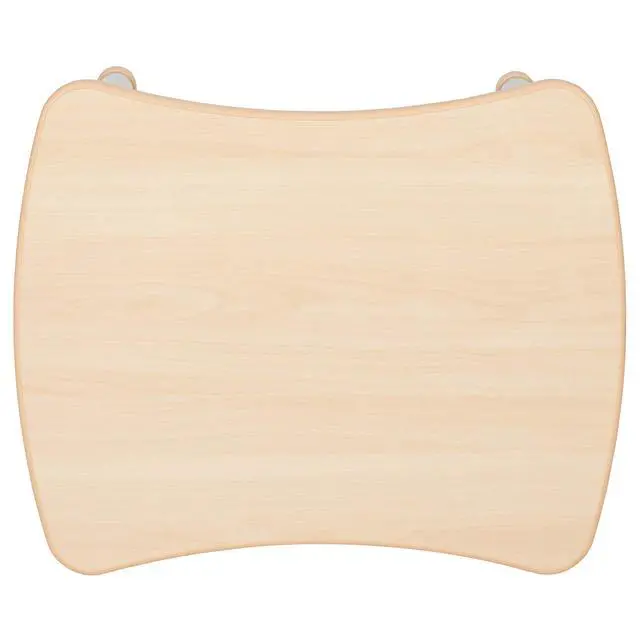 Alt view image 6 of 6 - 21.875" W x 26.625" L Rectangle Natural Plastic Activity Table Set with 2 Chairs