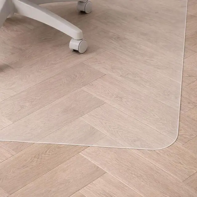 Alt view image 6 of 6 - Office Chair Mat for Hardwood Floors 36" x 48", Clear PVC Hard Floor Protector Mat for Under Desks, Rectangular Vinyl Floor Mat for Computer Desks and Gaming Chairs