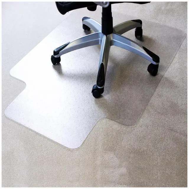 Main image of Pack of 2 Durable Office Chair Mats with Lip for Low and Standard Pile Carpets, 36" x 48", Transparent Carpeted Floor Protector, Shipped Flat, Eco-Friendly Enhanced Polymer