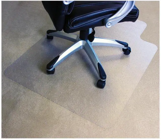 Alt view image 5 of 6 - Pack of 2 Durable Office Chair Mats with Lip for Low and Standard Pile Carpets, 36" x 48", Transparent Carpeted Floor Protector, Shipped Flat, Eco-Friendly Enhanced Polymer