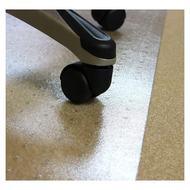 Alt view image 6 of 6 - Enhanced Polymer Eco-Friendly Office Chair Mat with Lip for Low and Standard Pile Carpeted Floors | 48" x 51" | Transparent Carpet Protector | Multiple Sizes
