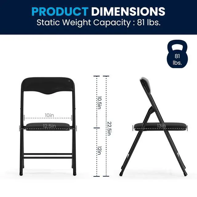 Alt view image 6 of 6 - Kids Black 5 Piece Folding Activity Table and Chair Set for Home & Daycare