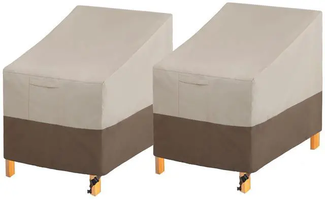 Main image of Patio Chair Covers Set of 2, Outdoor Furniture Cover Waterproof & Heavy Duty Deep Seating Lounge Chair Cover for Deck Lawn Garden, Medium, W31 x D38 x H31