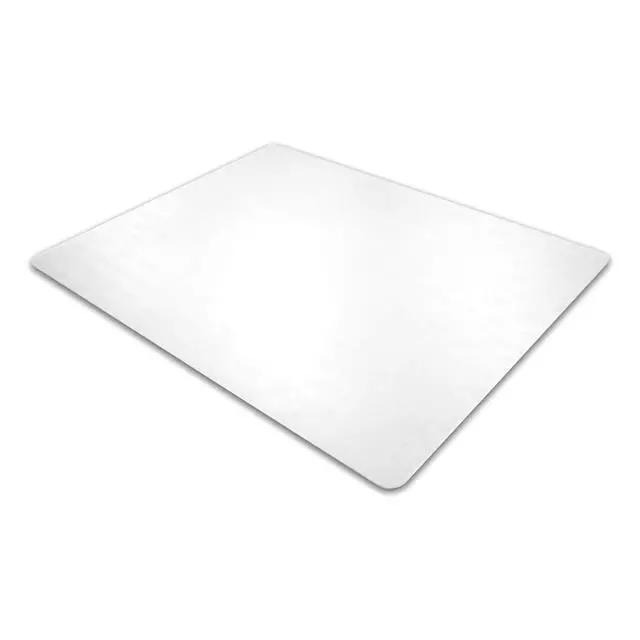Alt view image 2 of 6 - Cleartex Enhanced Polymer Rectangular Chair Mat with Anti-Slip Backing for Hard Floors - 30" x 48"