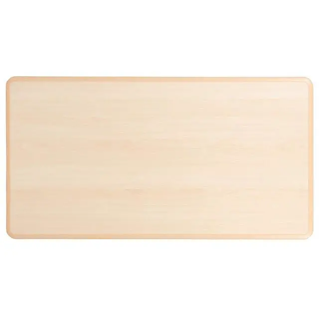 Alt view image 6 of 6 - 23.625" W x 47.25" L Rectangle Natural Plastic Activity Table Set with 4 Chairs
