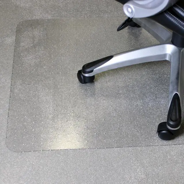 Alt view image 2 of 5 - Office Chair Mat for Carpets 36" x 48" Durable Clear Carpet Protector Mat for Rolling Chairs Under Desks, Rectangular APET Carpeted Floor Mat for Computer Desks & Gaming Chairs, Shipped Flat