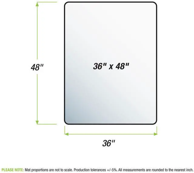 Alt view image 5 of 5 - Office Chair Mat for Carpets 36" x 48" Durable Clear Carpet Protector Mat for Rolling Chairs Under Desks, Rectangular APET Carpeted Floor Mat for Computer Desks & Gaming Chairs, Shipped Flat