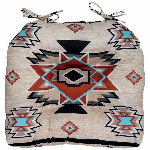 Main image of Sunset Trail Chair Pad, Polyester, 17" W x 17" D x 4" H