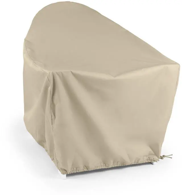 Main image of Elite Outdoor Adirondack Chair Cover 300D Water-Resistant Polyester Patio Chair Protector with Drawcord Hem, Buckle Straps & Mesh Vent, 32W x 34D x 38H, Khaki