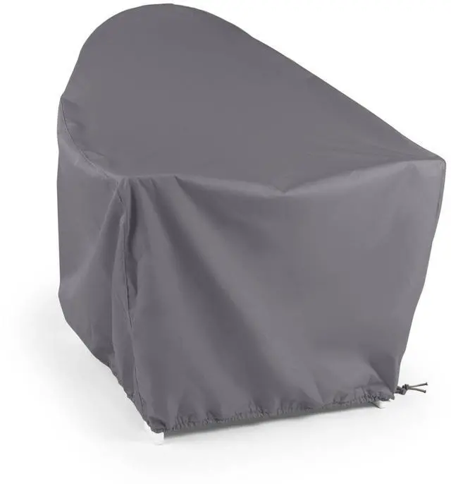 Main image of Elite Outdoor Adirondack Chair Cover 300D Water-Resistant Polyester Patio Chair Protector with Drawcord Hem, Buckle Straps & Mesh Vent, 29W x 29D x 36H, Charcoal