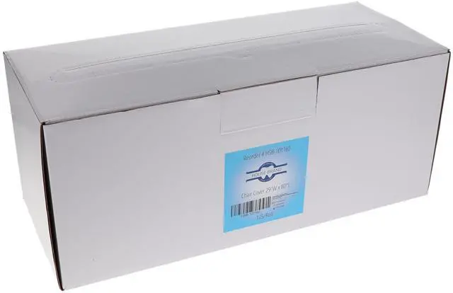 Alt view image 3 of 3 - 101162, Chair Full Cover Sleeves Poly 29W x 80L Clear 125/Pack, Disposable Protective Dental Chair Covers with Slip-Resistant Backing