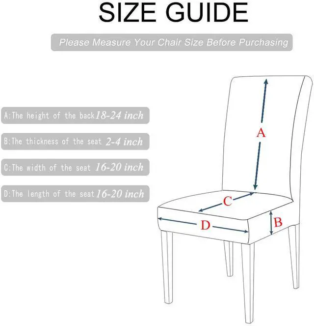 Alt view image 6 of 6 - Dining Room Chair Covers Slipcovers Set - Spandex Super Fit Stretch Removable Washable Kitchen Parsons Chair Covers Protector for Dining Room - Christmas Xmas (Color-01, 8 Pack)